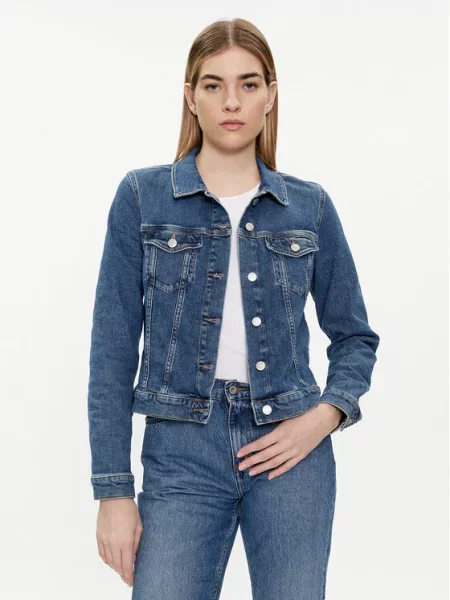 Tommy Hilfiger Jeansová bunda modrá