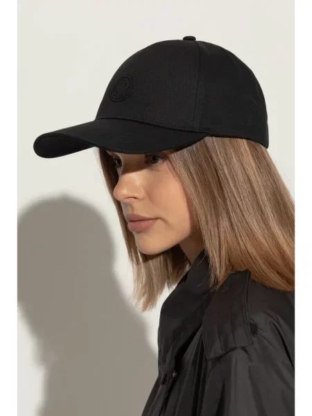 Czapka z daszkiem Moncler czarna