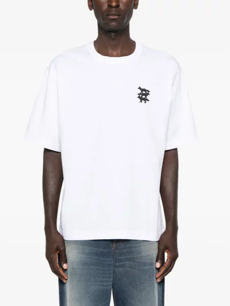 Tricou Maison Kitsune cu imagine alb