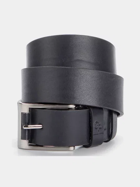 Кожаный ремень Grande Pelle с ремешками синий