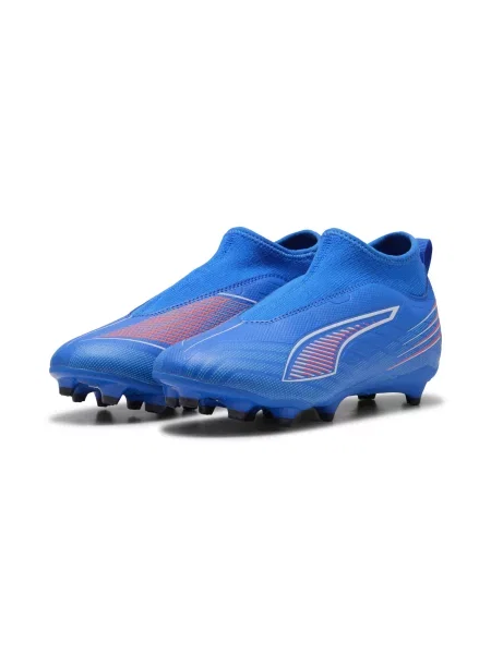 PUMA Młodzieżowe buty piłkarskie ULTRA 6 MATCH+ FG/AG bez sznurowadeł Buty 29 niebieski