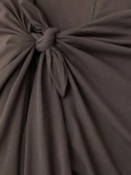 Spódnica Soeur asymetryczna drapowana brązowa