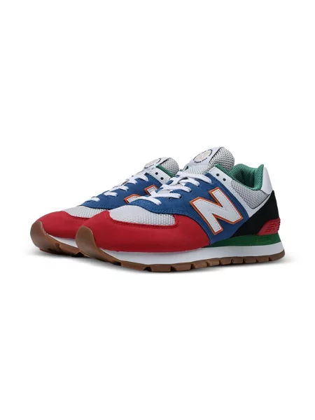 Sneakerși New Balance 574 cu autograf albastru