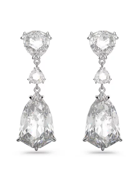 Kolczyki Swarovski szare