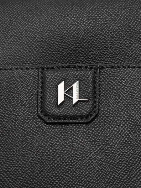 Кожаная сумка Karl Lagerfeld черная