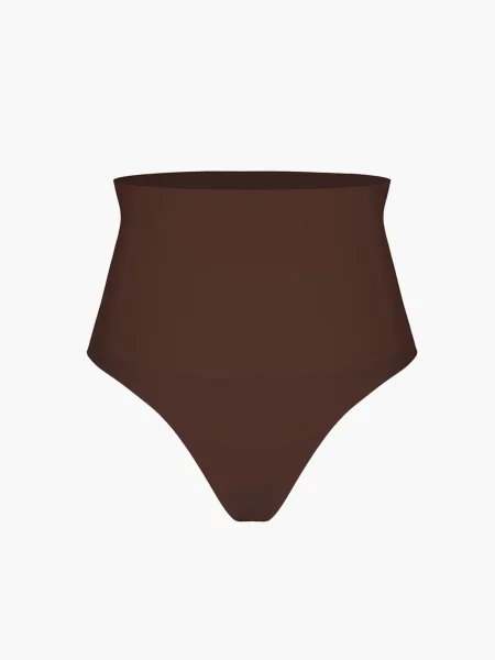 Cfab Alakformáló body Shaping-String mit hoher Taille' barna
