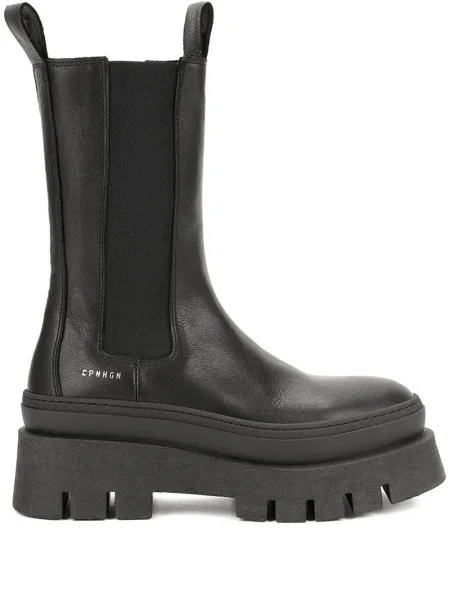 Botine Copenhagen Studios fără toc negru