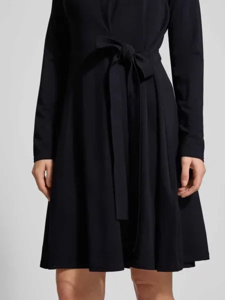 Sukienka o kroju regular fit z dżerseju z mieszanki model ‘RETE’ Weekend Max Mara czarna