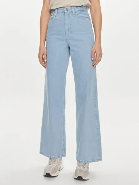 Calvin Klein Blugi Wide Leg albastru