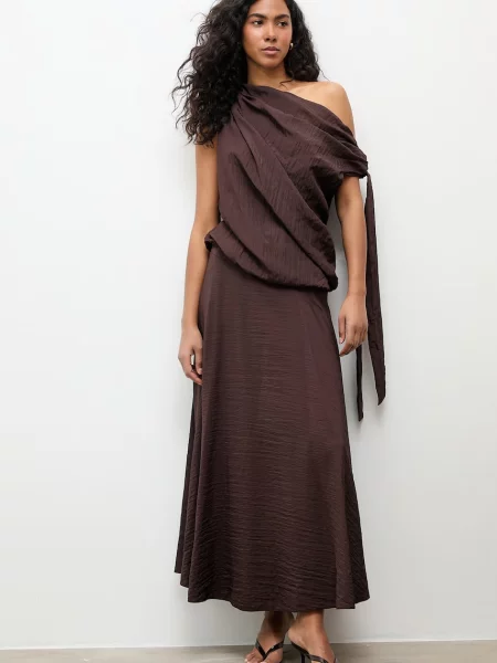 Answear.LAB komplet z wiskozą brązowy