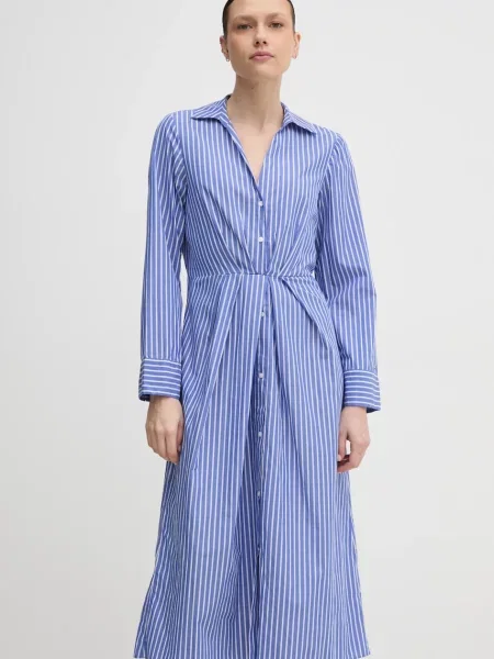 Šaty Tommy Hilfiger midi fialová
