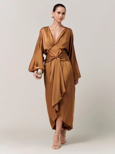 Sável Rochie Irena castaniu