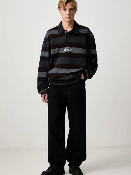 Off-White Half Arrow blugi relaxed fit pentru bărbați alb