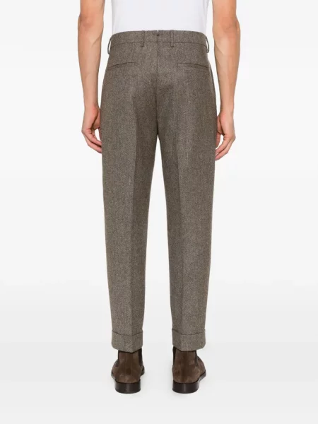Pantaloni Berwich cu model herringbone