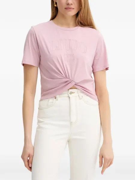 Tricou Liu Jo cu broderie roz