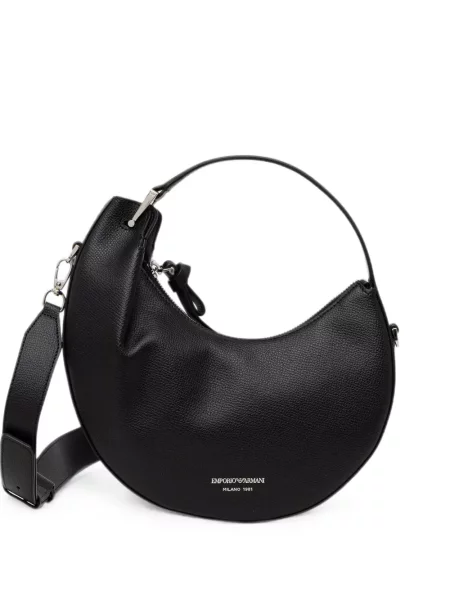 Geanta hobo Emporio Armani din piele negru