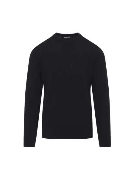 Sweter Giorgio Armani niebieski
