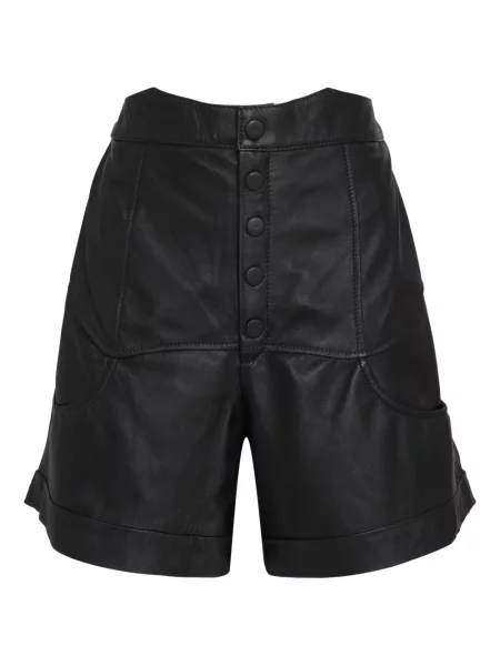 Talia szorty Olympiah skórzane czarne