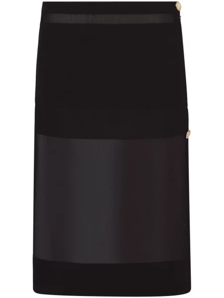 Fustă Proenza Schouler din șifon transparente negru