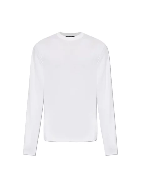 Sweter Jacquemus wełniany z logo beżowy