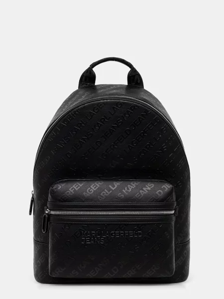 Karl Lagerfeld Jeans rucsac pentru bărbați cu imitație de piele negru