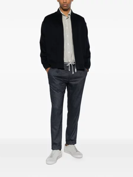 Pantaloni Eleventy cu cordon albastru