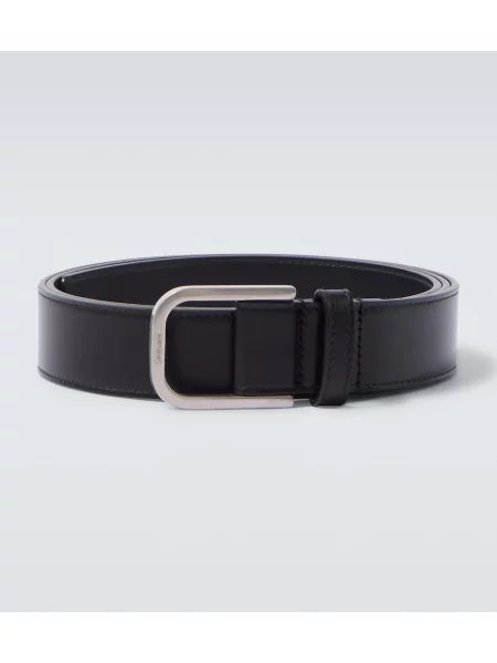 Cu centură curea Saint Laurent din piele negru