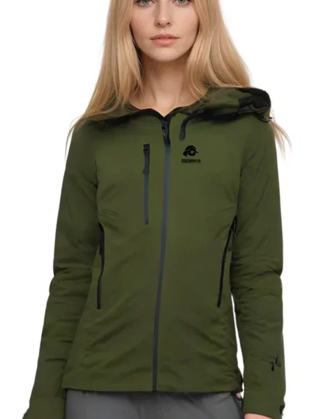 Kurtka wodoodporny hardshell zielona