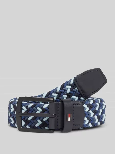 Pleciony pasek model DENTON' Tommy Hilfiger błękitny