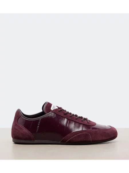 Sneakerși Jimmy Choo din piele de căprioară