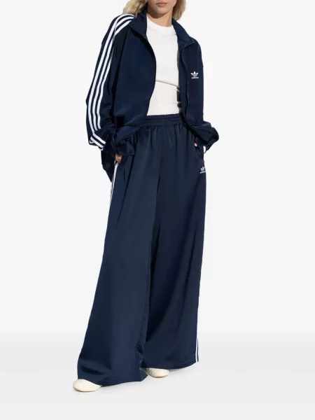 Zomšinės dryžuotos pusiau užtrauktukas sportbačiai Adidas Gazelle mėlyna