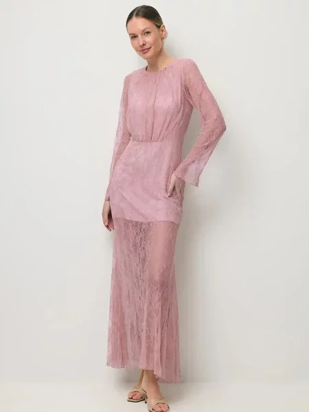BIZUU sukienka letnia SOLIN różowa
