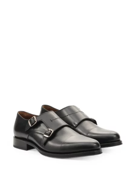 Pantofi monk Lottusse cu cataramă negru