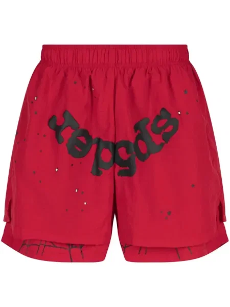 Pantaloni scurți Sp5der roșu