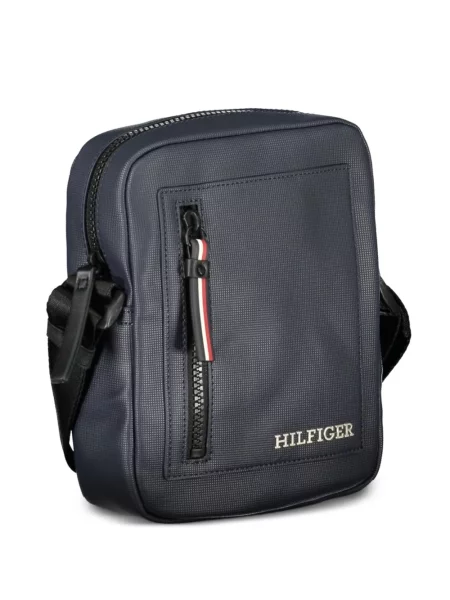 Crossbody táska Tommy Hilfiger autogrammal kék