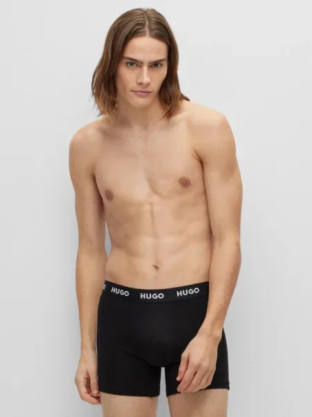 HUGO Boxeri / alb negru