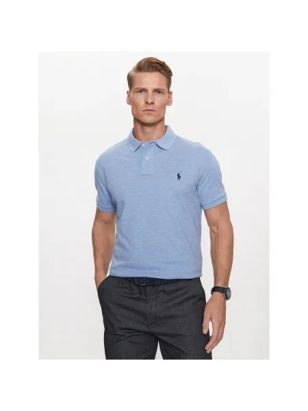 Polo Ralph Lauren Pólóing Custom Slim Fit kék