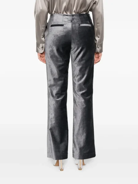 Pantaloni Forte_forte de catifea gri