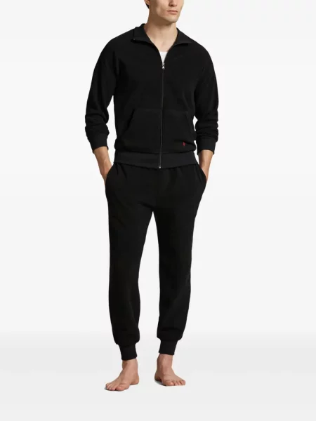 Șapcă Polo Ralph Lauren de mătase cu broderie cu dungi negru