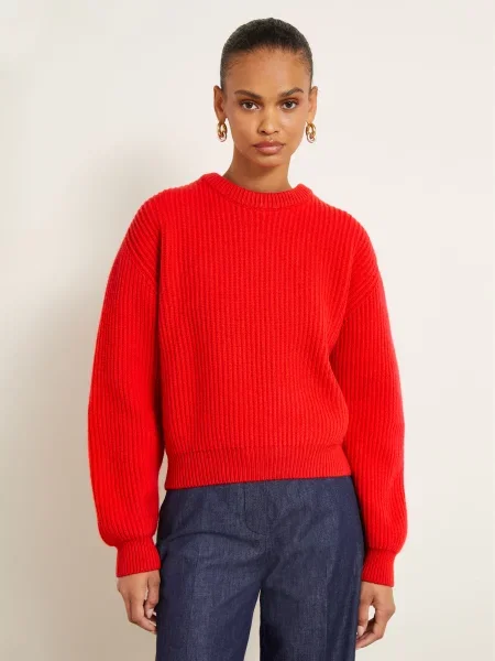 Jil Sander Sweter rot czerwony