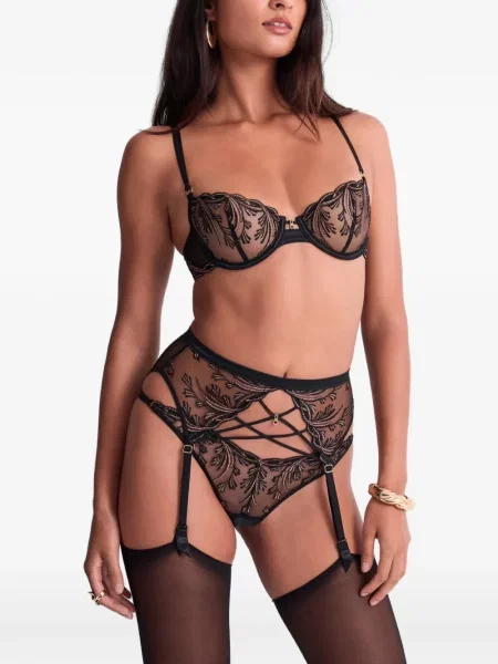 Sutien Aubade cu broderie negru