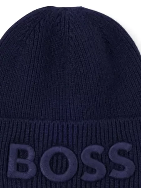 Căciulă Boss cu broderie albastru