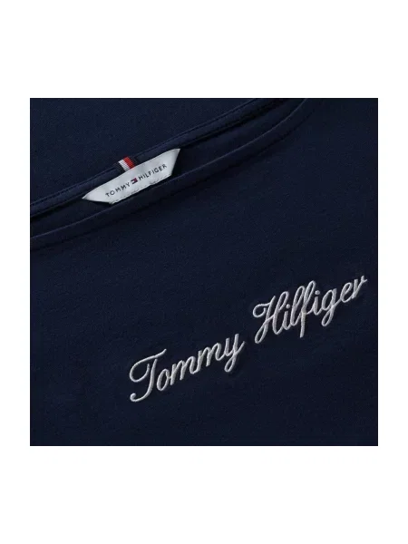 TOMMY HILFIGER Top tengerészkék / fehér kék