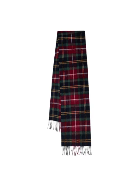 Barbour szalik wełniany multicolor wzorzysty