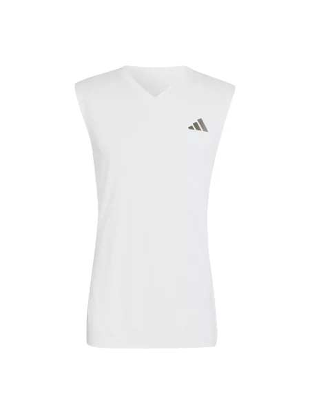 Αμάνικη τένις μπλούζα Adidas Performance λευκό