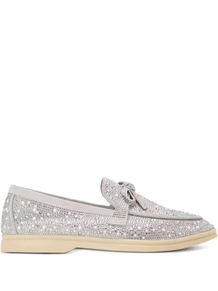 Pantofi loafer Nicoli cu funde gri