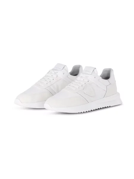 Buty do biegania Philippe Model zamszowe do biegania białe