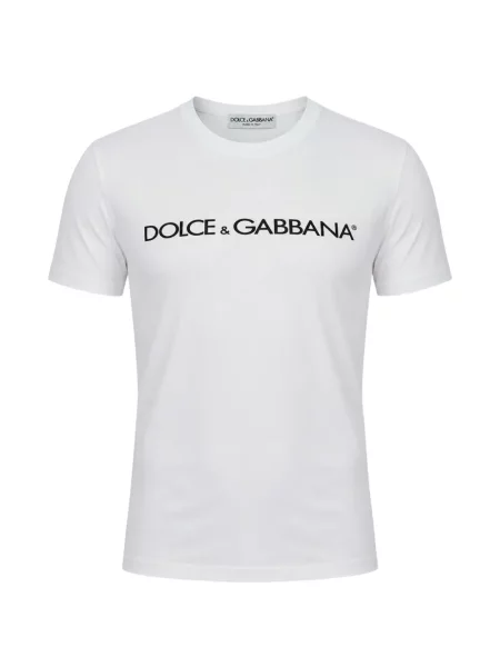 Tricou Dolce & Gabbana cu imagine cu decolteu rotund alb