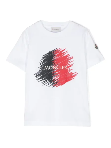 Koszulka dziecięca Moncler Enfant biała