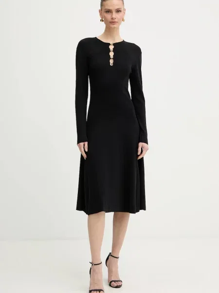 Karl Lagerfeld rochie KARL DAILY negru